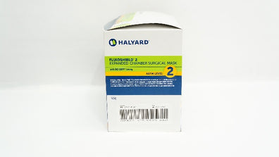 Halyard 39123 Fluidshield 2 Expanded Chamber Surgical Mask, Level 2 - Box of 50